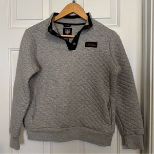 Cincinnati‎ Bengals Jacket Women Small Gray Pullover NFL Football Snap Sweater
